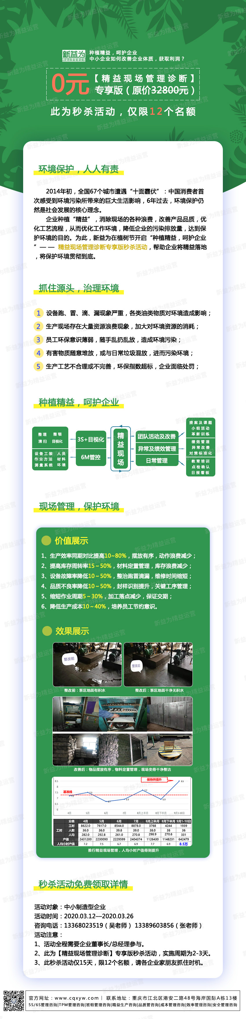 種植精益，呵護(hù)企業(yè)——精益現(xiàn)場(chǎng)管理診斷專(zhuān)享版秒殺活動(dòng)